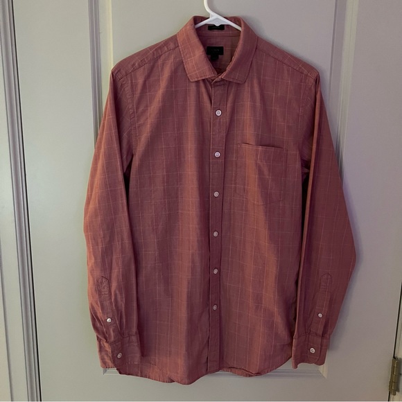 J. Crew mens long sleeve 100% cotton button down shirt | size medium - Picture 5 of 11